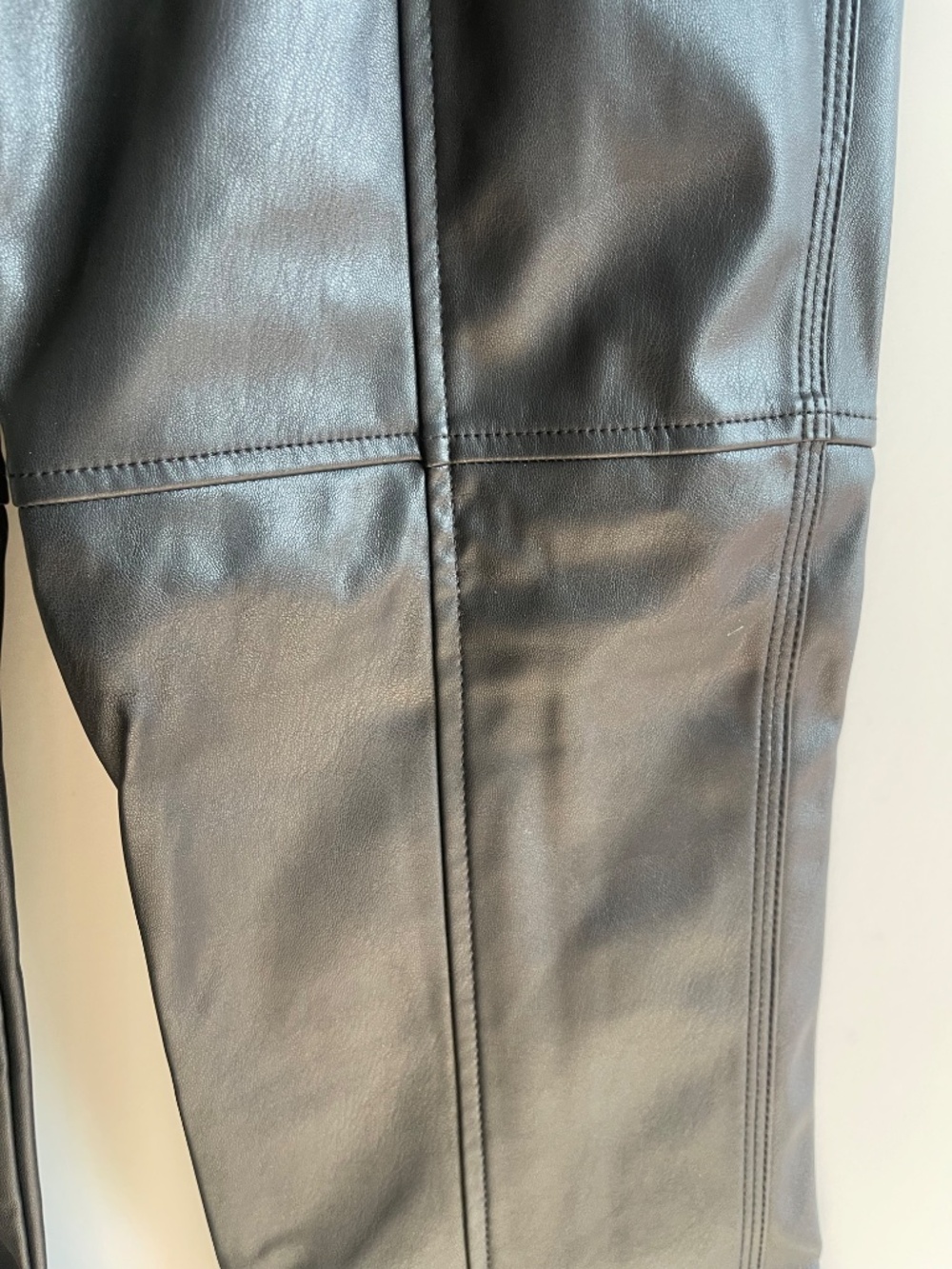 ASOS DESIGN Hourglass Premium Faux Leather Pants Black US 4 NWT - Picture 6 of 12